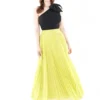 Maxi Length Polka Dot Chiffon Skirt - 69271730