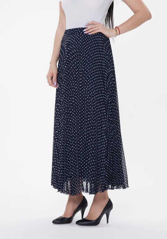 Maxi Boy Puantiyeli Şifon Etek - 69271730