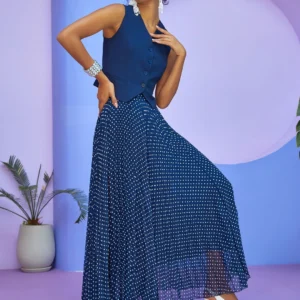 Maxi Boy Puantiyeli Şifon Etek - 69271730