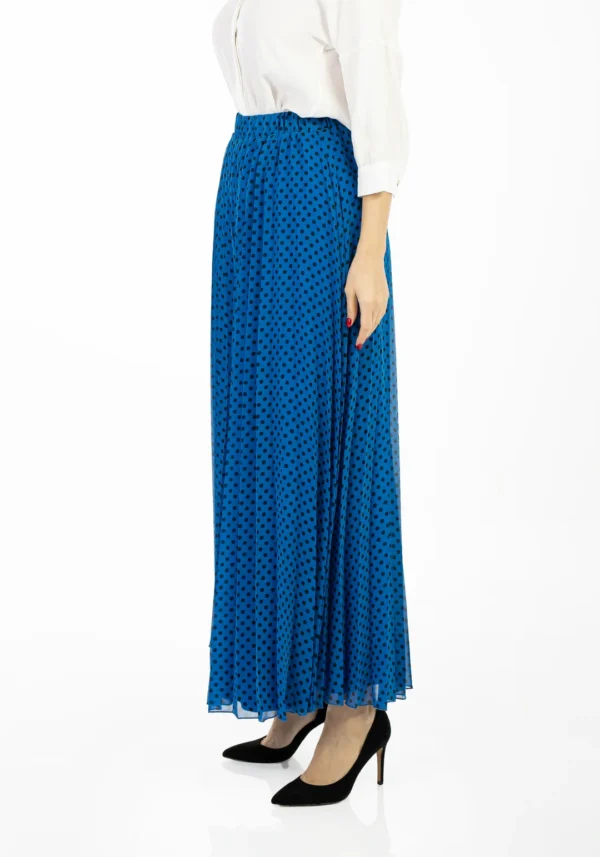Maxi Boy Puantiyeli Şifon Pantolon - 31277334