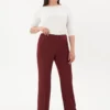 High Waist Straight Leg Maxi Length Trousers - 10008710