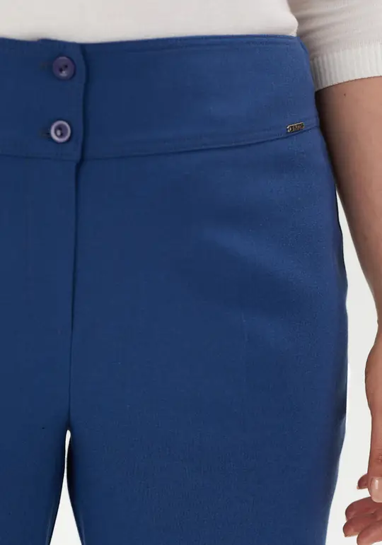 Yüksek Bel Boru Paça Maxi Boy Pantolon - 10008710